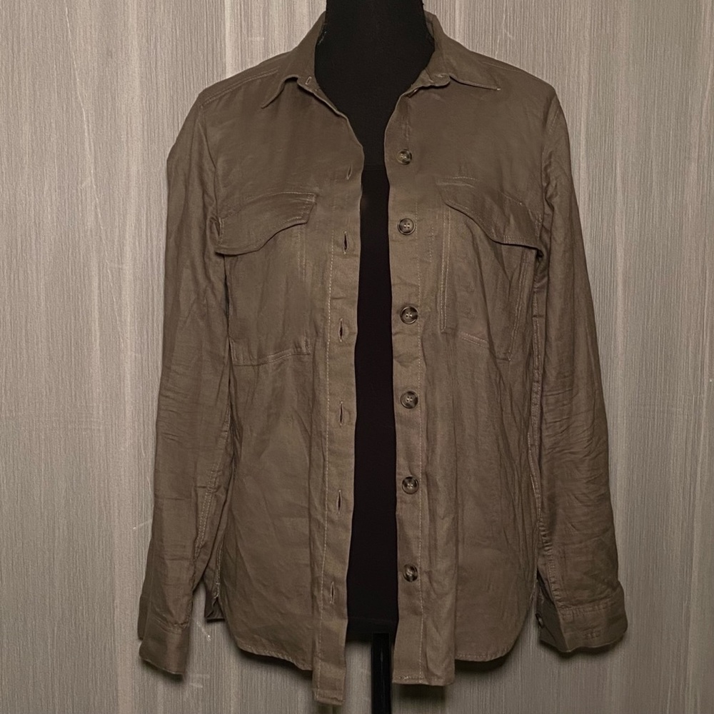 Dark Green Button Up Long Sleeve